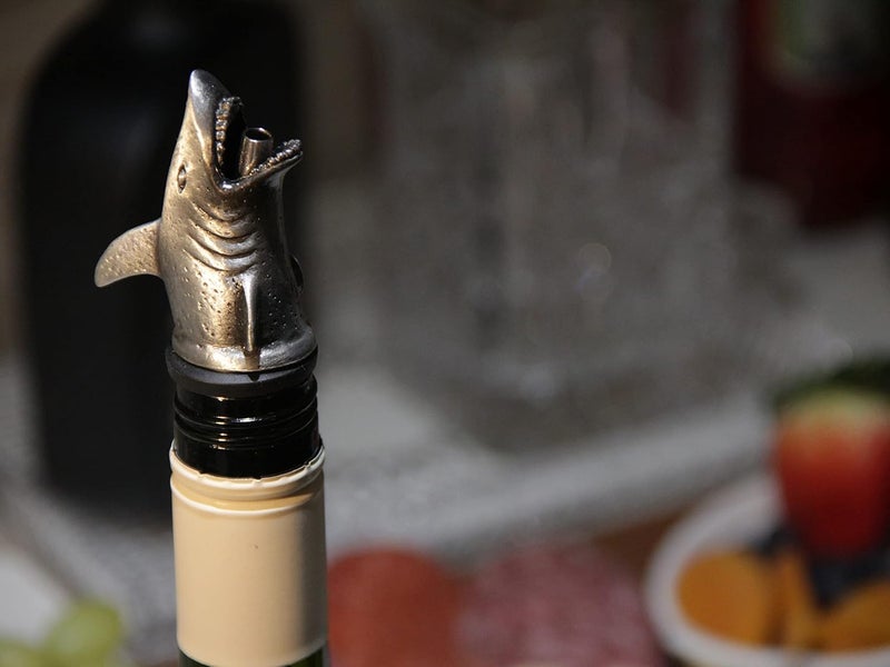 Happy Hour Shark Head Wine Pourer - Stopper, Aerator, and Perfect Pourer - Image 3